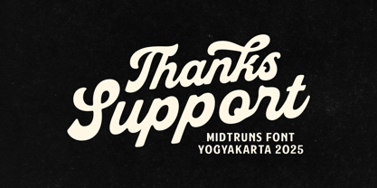Midruns Font Poster 9