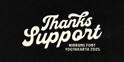 Midruns Font Poster 10