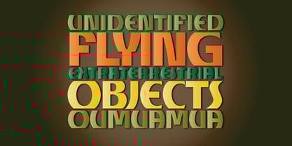 Churchward Alien Font Poster 5