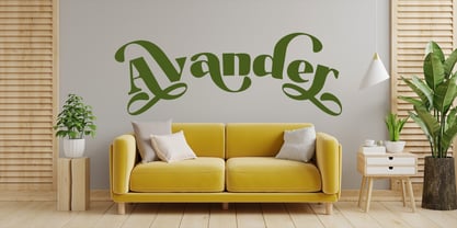 Avander Font Poster 10