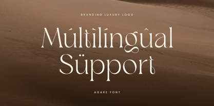 Agare Font Poster 13