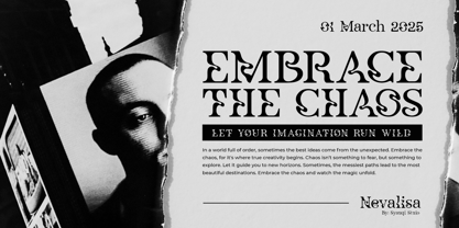 Nevalisa Font Poster 9