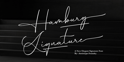 Hamburg Signature Font Poster 1