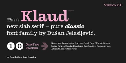 Klaud Font Poster 1