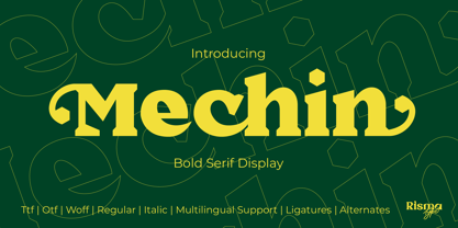 Mechin Font Poster 1