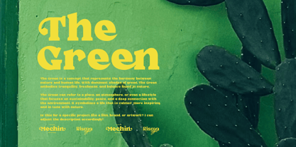 Mechin Font Poster 2