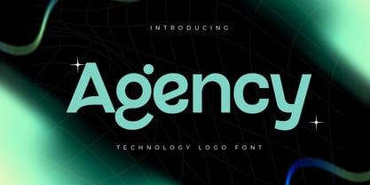 Agency SS Font Poster 1