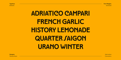 Brillante Font Poster 3