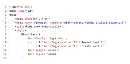 Agyx Mono Variable Font Poster 4