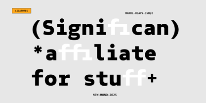 Markl Mono Font Poster 7