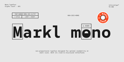 Markl Mono Font Poster 1
