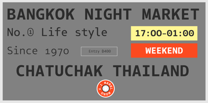 Markl Mono Font Poster 15