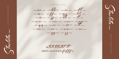 Starlita Font Poster 9