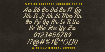 Wayside Colorado Font Poster 7
