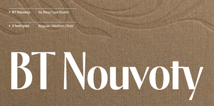 BT Nouvoty Font Poster 1