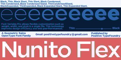 Nunito Flex Font Poster 1