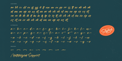 Gaslight Skyline Font Poster 15