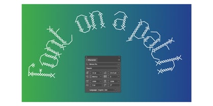 Xstitch4 nelson Font Poster 4