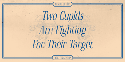 Acelon Stamp Font Poster 2