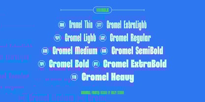 Cromel Font Poster 2