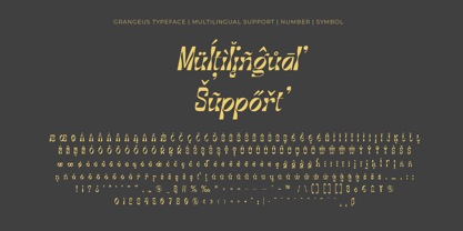 Grangeus Font Poster 6