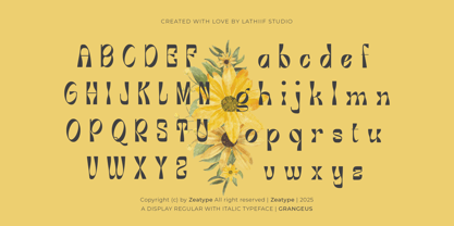 Grangeus Font Poster 4