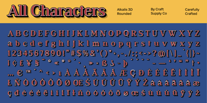 Alkalis Rounded Font Poster 10