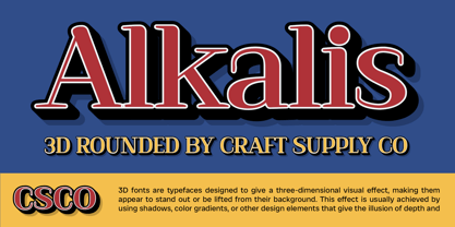 Alkalis Rounded Font Poster 7