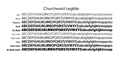 Churchward Legible Font Poster 5