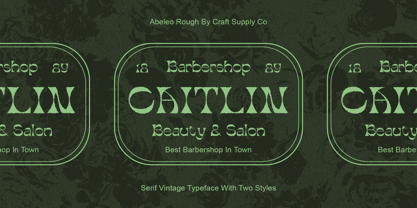 Abeleo Rough Font Poster 3