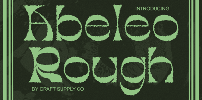 Abeleo Rough Font Poster 1