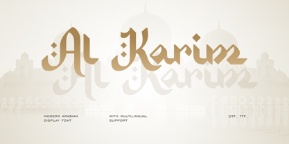 Al Karim Font Poster 1
