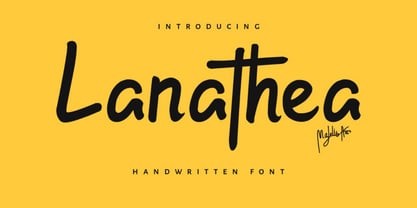 Lanathea Font Poster 1