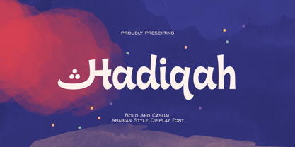 Hadiqah Font Poster 1