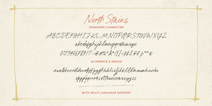 North Stains Font Poster 9