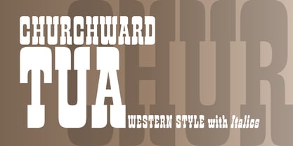 Churchward Tua Font Poster 2