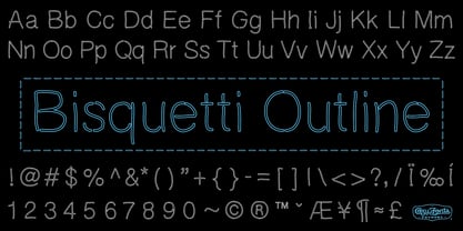 Bisquetti Font Poster 2