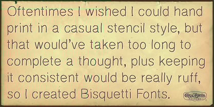 Bisquetti Font Poster 9
