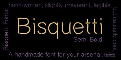 Bisquetti Font Poster 5