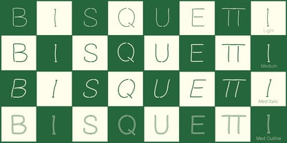 Bisquetti Font Poster 4