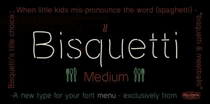 Bisquetti Font Poster 10