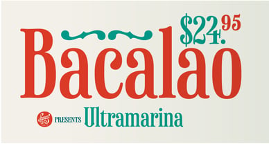 Ultramarina Font Poster 1