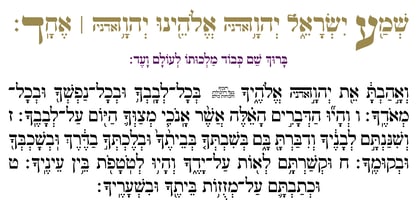 Hebrew Vilna Tanach Font Poster 3