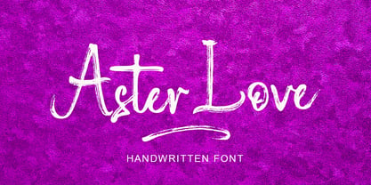 Aster Love Font Poster 1