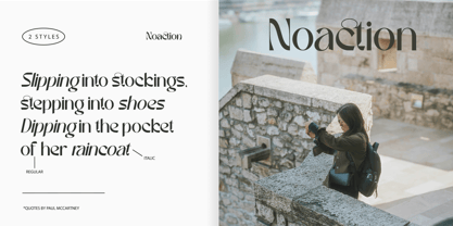 Noaction Font Poster 6