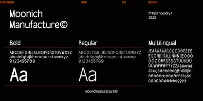 Moonich Manufacture Font Poster 3