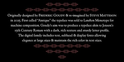 Goudy Lanston Font Poster 3