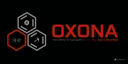 Oxona Font Poster 1