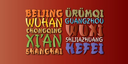 Churchward Chinatype Font Poster 2