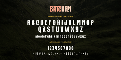 Batchan Font Poster 11